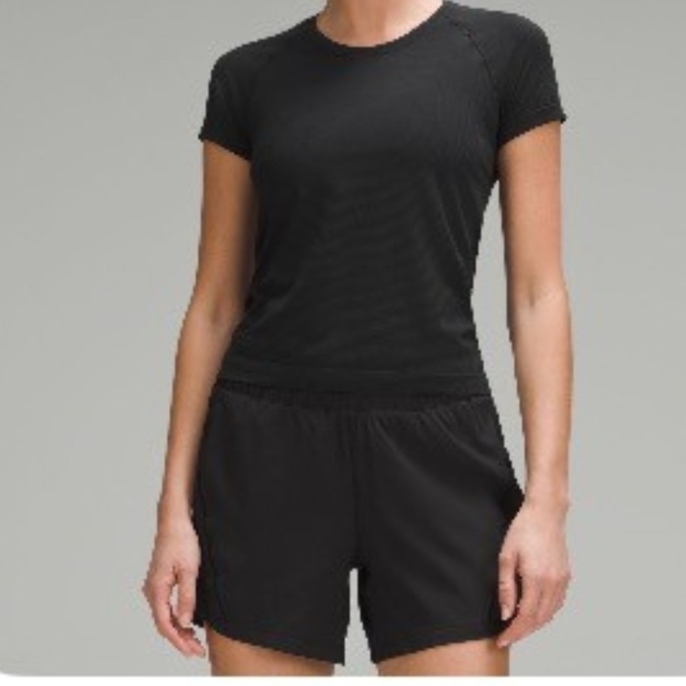 Lululemon Black Athletic Top Short Sleeve